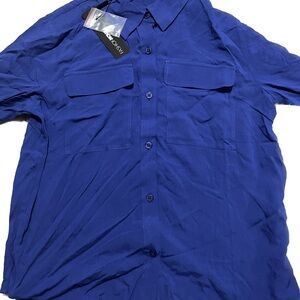 Long sleeve blue shirt